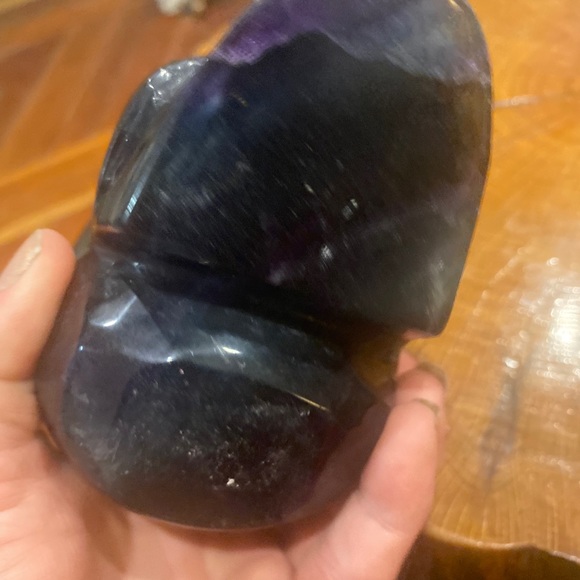 fluorite skull. Rainbow